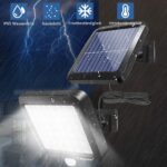 BENMA Solarleuchte mit Bewegungsmelder 56 LEDs – IP65 Aussenwandleuchte 5m Kabel – Bild 2