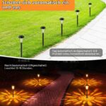FIFlying 12er Set LED Solarleuchten – IP65 Gartenbeleuchtung mit Dämmerungssensor für Aussen – Bild 5