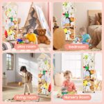 150 cm Plüschtier Aufbewahrung Massivholz mit Bremsenrädern – Kinderzimmer Regal – Bild 5