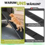 all Pets United Hunderampe klappbar – Einstiegshilfe für Auto, Sofa & Bett bis 80 kg – Bild 7