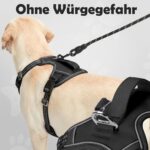 Funfox Anti-Zug Hundegeschirr Grösse L – No-Pull Brustgeschirr mit Reflektoren für mittlere bis grosse Hunde – Bild 4