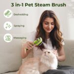 pecute Katzenbürste mit Sprühfunktion – 2-Stufen Nebel für Langhaar Katzen & Hunde – Bild 2