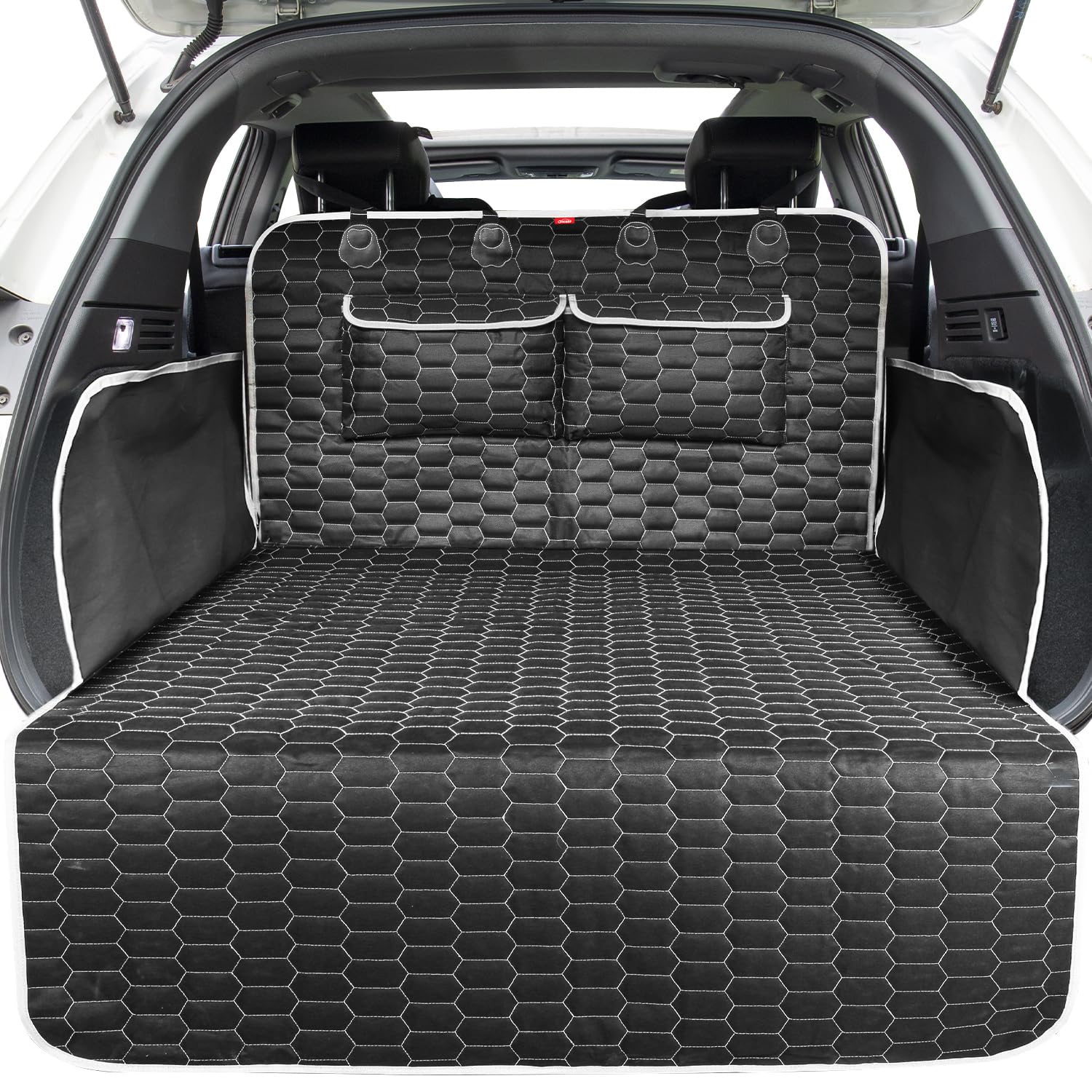 Oasser Kofferraumschutz 185x103cm – Schutzmatte für Hunde mit Seitenschutz & 2 Taschen