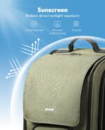 Pecute Katzenrucksack 42x32x26 cm mit Sichtfenster & Mesh-Belüftung – Ergonomischer Haustier-Rucksack – Bild 6