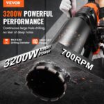 VEVOR Diamantkernbohrmaschine 3200 W – Bohrdurchmesser 20–250 mm mit Ständer für Beton & Ziegel – Bild 2