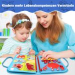 RunHero Busy Board Montessori Filzbuch – 20+ Lernaktivitäten für Kinder ab 3 Jahren – Bild 2