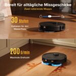 roborock Qrevo S Pro Saugroboter mit Wischfunktion – 18.500 Pa Saugkraft & 75°C Heissswasser-Reinigung – Bild 5
