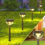 Linkind Solar Wegeleuchten 4er-Set – 3000K Warmweiss Gartenbeleuchtung mit 3 Modi