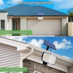 nipify 2er Set Solarleuchten mit Bewegungsmelder & separatem Panel – 318 LED IP65 – Bild 7