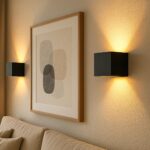 SSC-LUXon EPITA Wandleuchte 2er Set – Up & Down G9 Wandlampe schwarz-gold – Bild 8