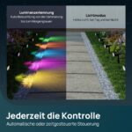 Linkind Smart RGB Solarlampe SL5C mit App & Musiksync – 16 Mio. Farben für Garten & Terrasse, 2er Set – Bild 6