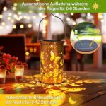 GANDDOBE Solar-Hängelaterne mit Schmetterling-Design – Wetterfeste LED-Gartenleuchte für Balkon & Terrasse – Bild 4