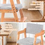 Ezebaby Hochstuhl aus Buchenholz – Höhenverstellbar, stabil bis 90 kg für Kinder & Erwachsene – Bild 7