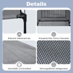 UISEBRT Erhöhtes Hundebett L (92x76x92 cm) mit Baldachin – Outdoor-Hundesofa wasserdicht – Bild 4