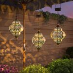 Lifeel Marokkanische Solarlaterne – Hängende Gartendekoration mit LED & Lichtsensor – Bild 7