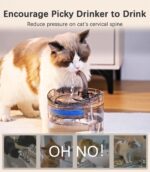 HAPUP Katzenbrunnen 1,8L mit Doppelmodus & Aktivkohlefilter – Intelligenter Wasserspender für Katzen & Hunde – Bild 7