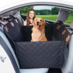 Paw Jamboree Autositzbedeckung für grosse Hunde – Sichere Hängematte mit Hartboden für Rücksitz