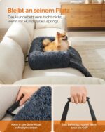 Feandrea FluffyHug Hundebett 80x75 cm mit TPU-Schutz – Plüsch Sofaschutz für mittelgrosse Hunde – Bild 5