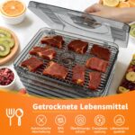 Aigostar Crispy Dörrautomat 240W mit Temperaturregler – Profi-Dehydrator für Obst, Fleisch & Gemüse – Bild 5