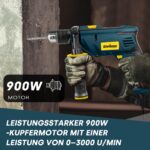 Enventor Schlagbohrmaschine 900W – 2-in-1 Bohrhammer mit 36 Zubehörteilen & 360° Griff – Bild 3