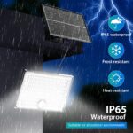 Giliwosy Solar-Aussenleuchte mit Bewegungsmelder & 5m Kabel – IP65 Aussenlicht für Garten & Haustür (2er-Set) – Bild 5