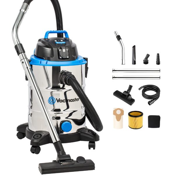 Vacmaster VQ1530SFDC 1500W 30L Nass-Trockensauger – Profi-Sauger für Werkstatt & Heimwerken