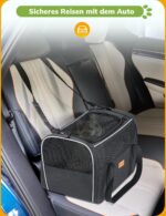 morpilot Katzentransportbox 40x26x28cm – Sichere Transporttasche für Katzen & Welpen bis 5kg – Bild 4