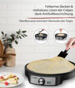 Cloer 6620 Crêpes-Maker 29 cm – Profi-Crêpesgerät mit Antihaftbeschichtung & Temperaturregelung – Bild 3