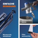 Sommertal VARIO150 Akku Staubsauger 3in1 – Kabellos bis 45 Min für Teppich & Hartböden – Bild 7