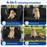 Sosayet Hundedecke Auto 137x147 cm – 4-in-1 Autoschondecke mit Sichtfenster & Sicherheitsgurt – Bild 7