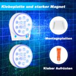 Czemo LED Poolbeleuchtung wiederaufladbar – IP68 Unterwasserlicht mit Fernbedienung & Magnet – Bild 5
