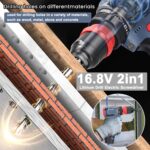 Utensy Akkuschrauber 16,8V mit 2x 1300 mAh Akku – Kompakt & kraftvoll für Heimwerker – Bild 6