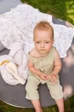 LÄSSIG Mulltücher 3er Set 80x80 cm – Spucktücher aus Bambusviskose für Babys – Bild 7