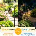Forlivese Solar Gießkanne mit Lichterkette, 2er Set – Warmweisse LED Gartenleuchte IP65 – Bild 3