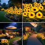 SCNNC Solar Sonnenblume 2er Set – LED Gartenleuchte mit Automatik für Balkon & Terrasse – Bild 7