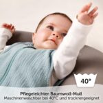 LaLoona Sommerschlafsack Mull ärmellos – Leichter Babyschlafsack 0.5 TOG, 100% Baumwolle – Bild 6