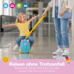 TRUNKI Una Einhorn Kinderkoffer 18L – Befahrbarer Hartschalen-Trolley mit Rollen – Bild 6