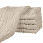 Yoofoss Mullwindeln 5er Set 65x65 cm – 100% Baumwolle Spucktücher für Babys
