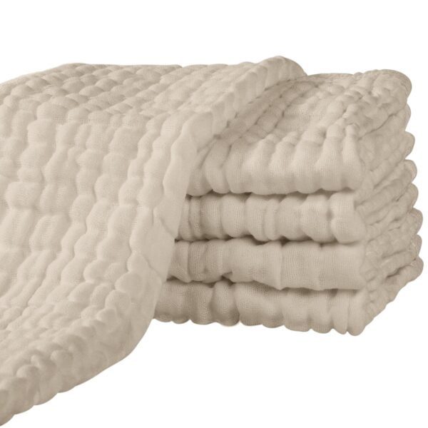 Yoofoss Mullwindeln 5er Set 65x65 cm – 100% Baumwolle Spucktücher für Babys