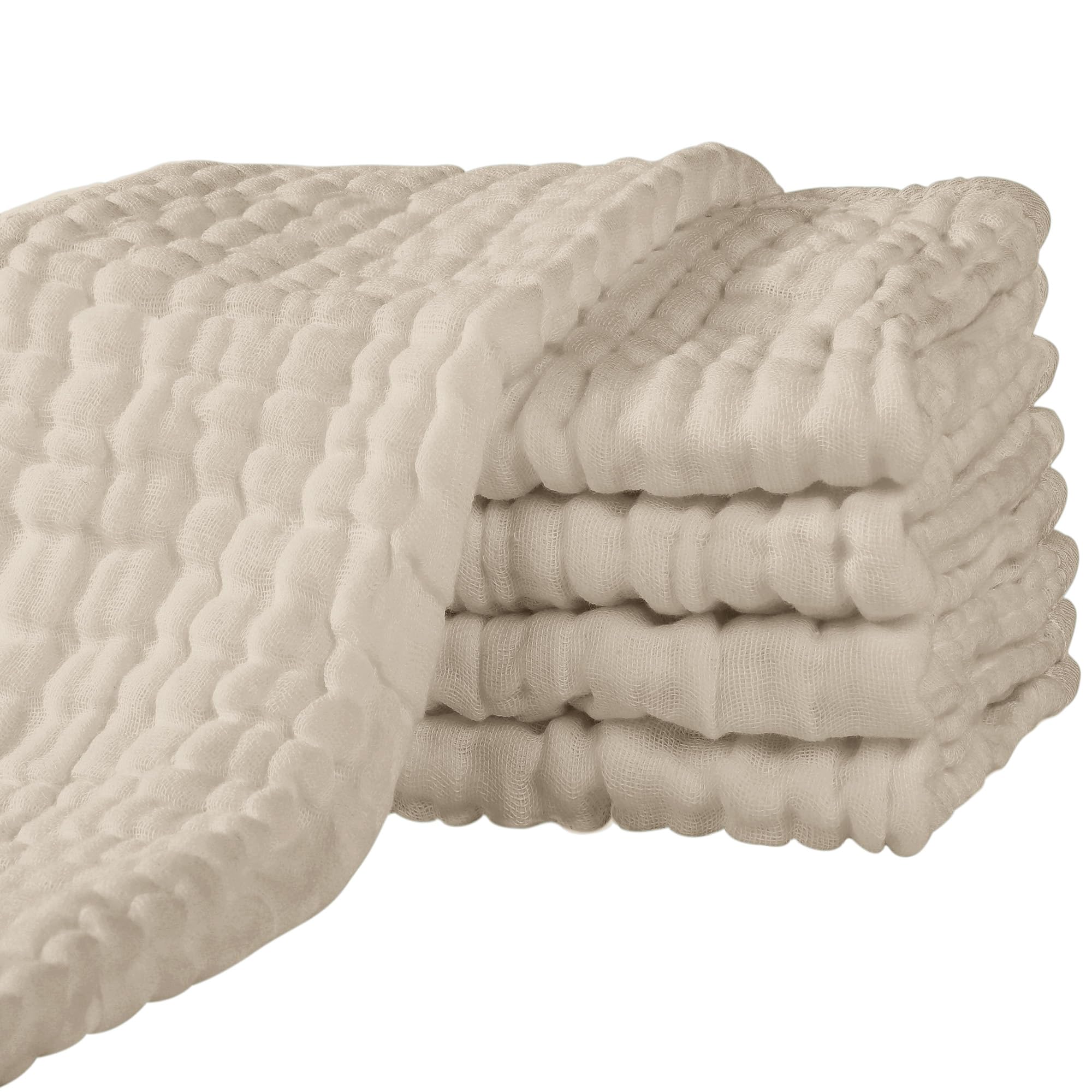 Yoofoss Mullwindeln 5er Set 65x65 cm – 100% Baumwolle Spucktücher für Babys