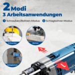 Dong Cheng 710W Schlagbohrmaschine 2-in-1 – Professionelle Bohrleistung mit 45.000 IPM – Bild 3