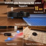 roborock Qrevo S Pro Saugroboter mit Wischfunktion – 18.500 Pa Saugkraft & 75°C Heissswasser-Reinigung – Bild 7