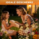 Forlivese Solar Gießkanne mit Lichterkette, 2er Set – Warmweisse LED Gartenleuchte IP65 – Bild 6