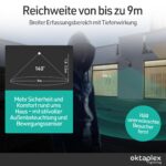 Oktaplex Rio LED Aussenwandleuchte mit Bewegungsmelder IP54 – 750lm warmweiss 3000K – Bild 3