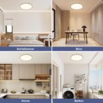 ONDTA LED Deckenleuchte 45W, 5300 lm, Dimmbar 2700K–6500K, IP54 Wasserdicht – Bild 6