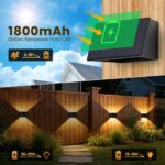 2er Set VIIIVA Solar Wandleuchten 3000K Warmweiß – IP65 Wasserdicht mit verstellbarem Strahlwinkel – Bild 4