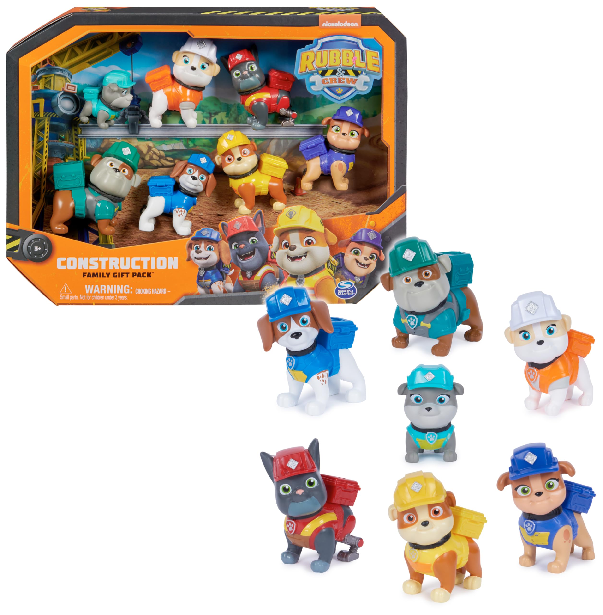Rubble & Crew Spielfiguren-Set mit 7 Figuren – Baustellen-Abenteuer für Kinder ab 3 Jahren