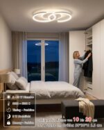 Meloweel LED Deckenleuchte 50cm dimmbar – S-Design 32W mit Fernbedienung & App – Bild 2