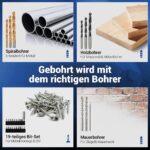Dong Cheng 20V Akku-Schlagbohrschrauber 120Nm – Bürstenlos mit 2×4.0Ah für Profi-Anwendungen – Bild 10
