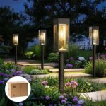 Philips 8er Set Solarleuchten Garten 3000K – Warmweisse LED Aussenbeleuchtung mit Dämmerungs-Automatik